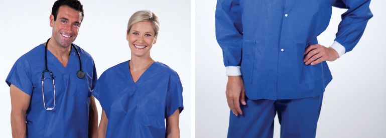 Protexer scrubs offer breathable fabric for supreme comfort and triple layer fluid-resistance for maximum protection.